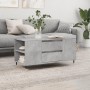 Mesa de centro madera ingeniería gris hormigón 102x44,5x50 cm
