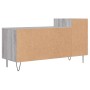 Mueble de TV madera contrachapada gris Sonoma 100x35x55 cm