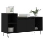 Mueble para TV madera contrachapada negro 100x35x55 cm