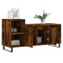 Mueble para TV madera contrachapada roble ahumado 100x35x55 cm
