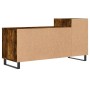 Mueble para TV madera contrachapada roble ahumado 100x35x55 cm