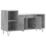 Mueble para TV madera contrachapada gris hormigón 100x35x55 cm