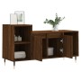 Mueble para TV madera contrachapada marrón roble 100x35x55 cm