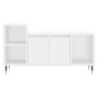 Mueble para TV madera contrachapada blanco 100x35x55 cm