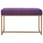 Banco 80 cm terciopelo morado