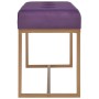 Banco 80 cm terciopelo morado