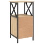 Mesita de noche madera de ingeniería roble Sonoma 34x35,5x70 cm