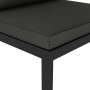 Sofá modular central con cojines aluminio antracita