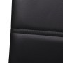 Sillas de comedor voladizas 4 unidades cuero sintético negro