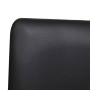 Sillas de comedor voladizas 4 unidades cuero sintético negro