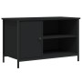 Mueble para TV madera contrachapada negro 80x40x50 cm