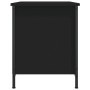 Mueble para TV madera contrachapada negro 80x40x50 cm