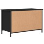 Mueble para TV madera contrachapada negro 80x40x50 cm