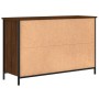 Mueble de TV madera de ingeniería marrón roble 100x35x65 cm