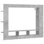 Mueble para TV madera de ingeniería gris hormigón 152x22x113 cm