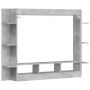 Mueble para TV madera de ingeniería gris hormigón 152x22x113 cm