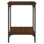 Mesa de centro madera de ingeniería marrón roble 40x40x55 cm