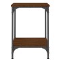 Mesa de centro madera de ingeniería marrón roble 40x40x55 cm