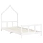 Estructura de cama para niños madera de pino blanco 90x190 cm