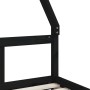 Estructura de cama para niños madera de pino negro 80x200 cm