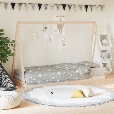 Estructura de cama para niños madera maciza de pino 80x200 cm