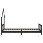 Estructura de cama para niños madera de pino negro 90x200 cm