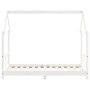 Estructura de cama para niños madera de pino blanco 80x160 cm