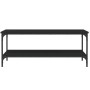 Mesa de centro madera de ingeniería negro 100x55x40 cm