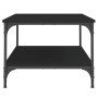 Mesa de centro madera de ingeniería negro 100x55x40 cm