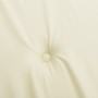 Cojín de banco de jardín tela Oxford blanco crema 150x50x3 cm