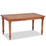 Set de muebles de jardín 4 pzas y cojines madera maciza de teca