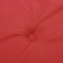 Cojín de banco de jardín tela Oxford rojo 100x50x3 cm