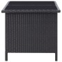 Set muebles de jardín 6 piezas y cojines ratán sintético negro