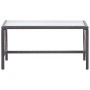 Set muebles de jardín 4 piezas y cojines ratán sintético marrón