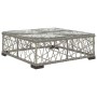 Set de muebles de jardín 6 pzas y cojines ratán sintético gris
