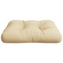 Cojín para sofá de palets de tela beige 60x61,5x10 cm