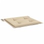 Cojines de silla de jardín 2 uds tela Oxford beige 50x50x3 cm