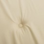 Cojines de silla de jardín 2 uds tela Oxford beige 50x50x3 cm