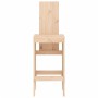 Taburetes altos de cocina 2 uds madera maciza pino 40x42x120 cm