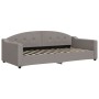 Sofá cama sin colchón tela taupe 90x200 cm