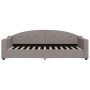 Sofá cama sin colchón tela taupe 90x200 cm