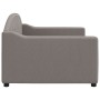 Sofá cama sin colchón tela taupe 90x200 cm