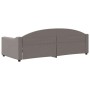 Sofá cama sin colchón tela taupe 90x200 cm