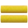 Sofá de 3 plazas con cojines terciopelo amarillo 180 cm