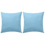 Cojines para exteriores 2 unidades 45x45 cm azul claro