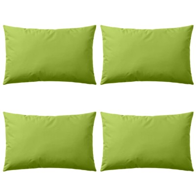 Cojines para exteriores 60x40 cm verde manzana 4 unidades