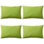 Cojines para exteriores 60x40 cm verde manzana 4 unidades