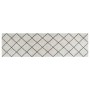 Alfombra de cocina lavable terciopelo cuadrados 45x150 cm
