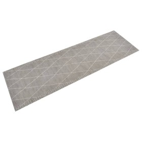 Alfombra de cocina lavable terciopelo dibujo rombos 60x180 cm