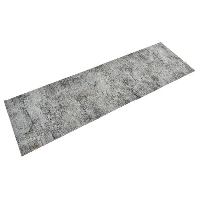 Alfombra de cocina lavable terciopelo aspecto hormigón 60x180cm